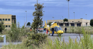 elisoccorso scalea aviosuperficie parcheggio incidente lavoro